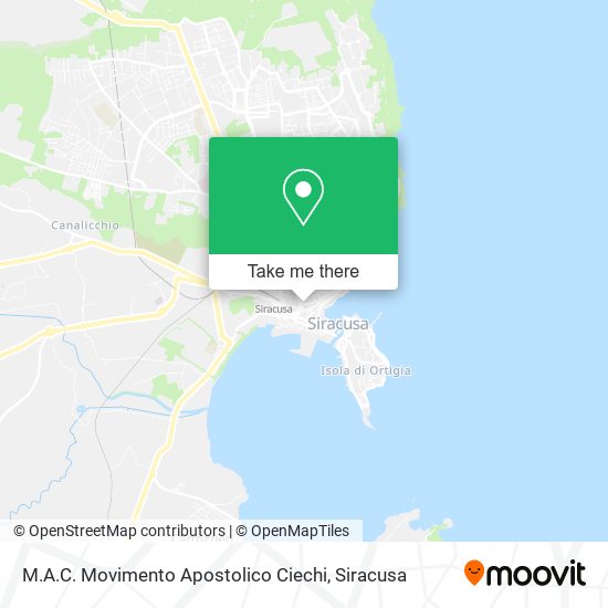 M.A.C. Movimento Apostolico Ciechi map