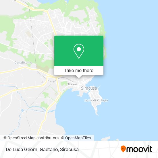 De Luca Geom. Gaetano map