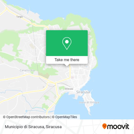 Municipio di Siracusa map
