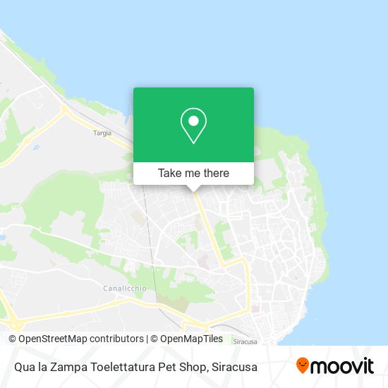 Qua la Zampa Toelettatura Pet Shop map