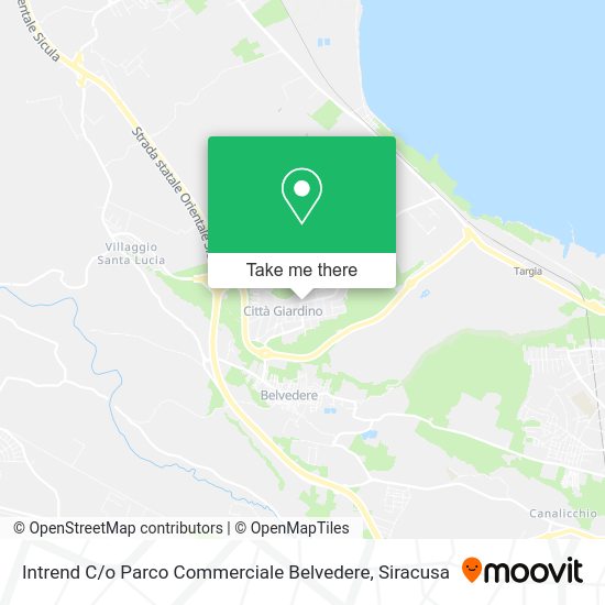 Intrend C / o Parco Commerciale Belvedere map