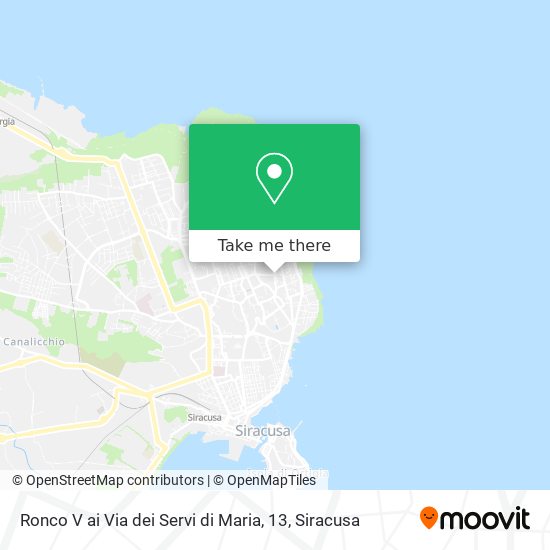 Ronco V ai Via dei Servi di Maria, 13 map