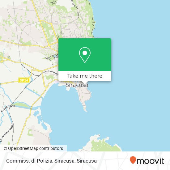 Commiss. di Polizia, Siracusa map