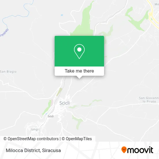 Milocca District map