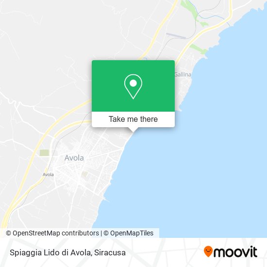 Spiaggia Lido di Avola map