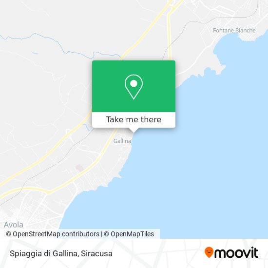 Spiaggia di Gallina map