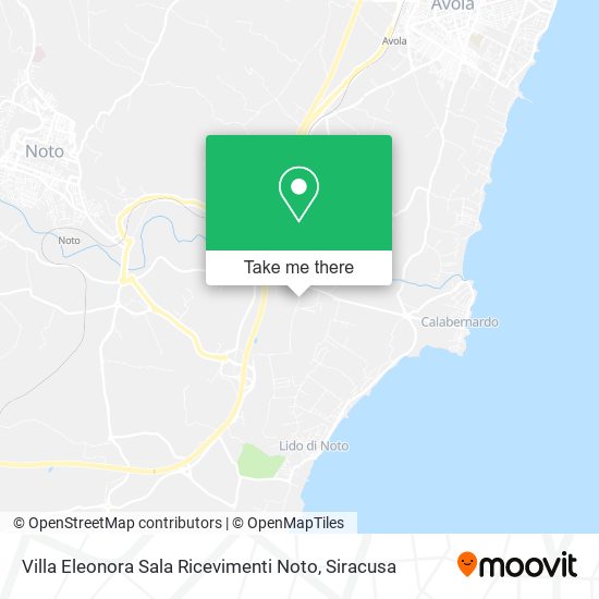 Villa Eleonora Sala Ricevimenti Noto map