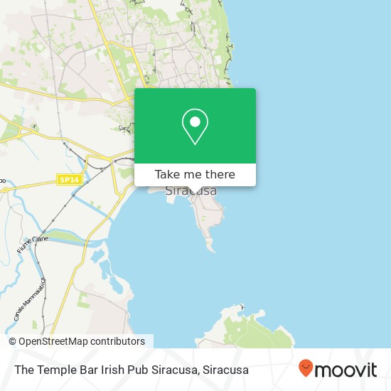 The Temple Bar Irish Pub Siracusa map