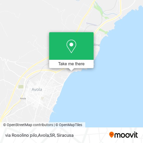 via Rosolino pilo,Avola,SR map