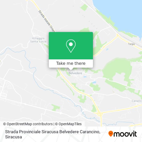 Strada Provinciale Siracusa Belvedere Carancino map