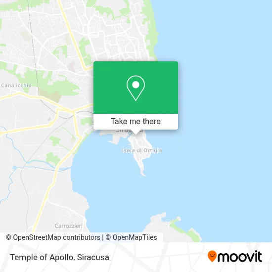 Temple of Apollo map