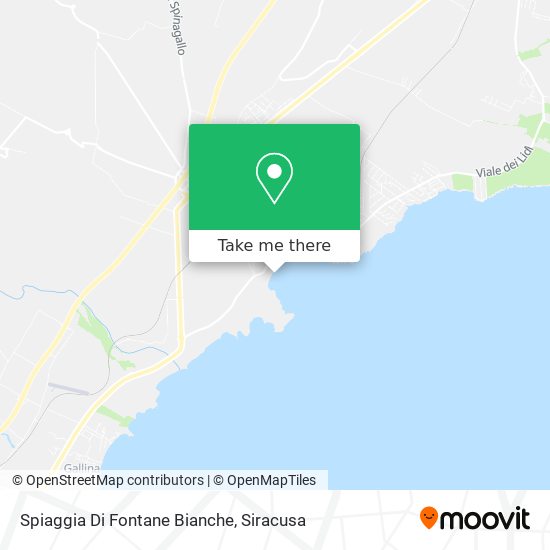 Spiaggia Di Fontane Bianche map