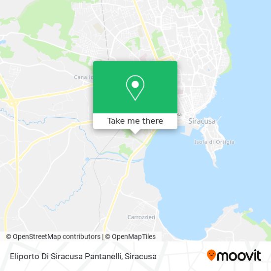 Eliporto Di Siracusa Pantanelli map