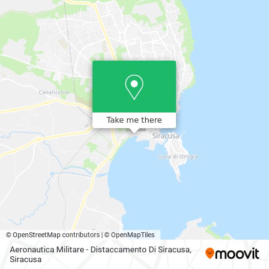 Aeronautica Militare - Distaccamento Di Siracusa map