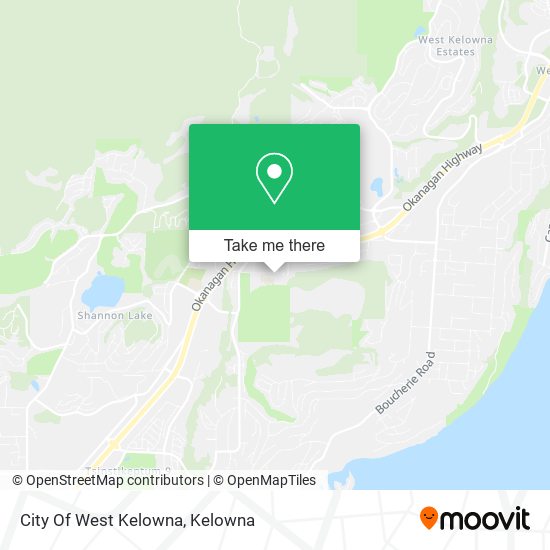 City Of West Kelowna map