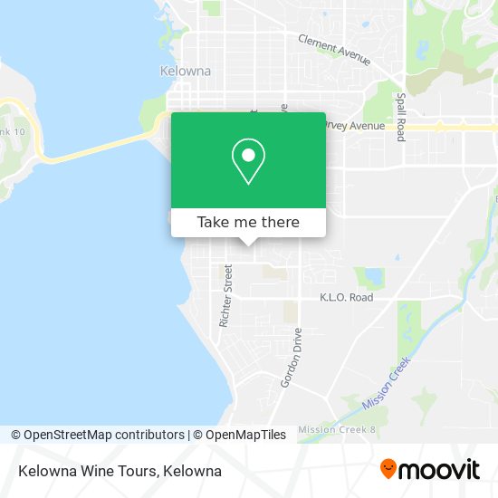 Kelowna Wine Tours plan