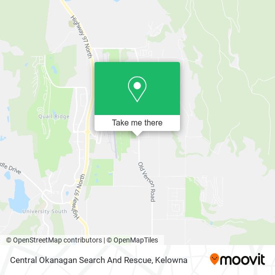 Central Okanagan Search And Rescue map