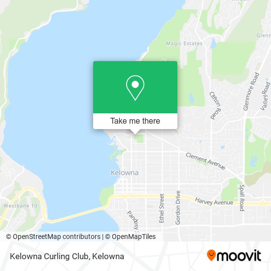 Kelowna Curling Club map