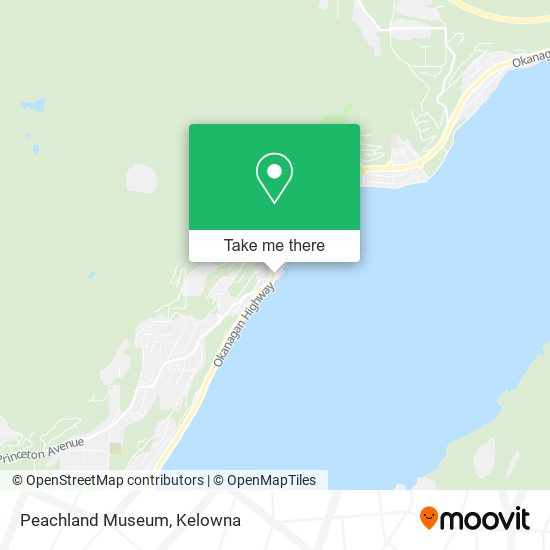 Peachland Museum map