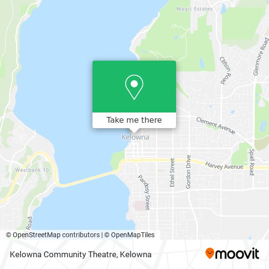 Kelowna Community Theatre map