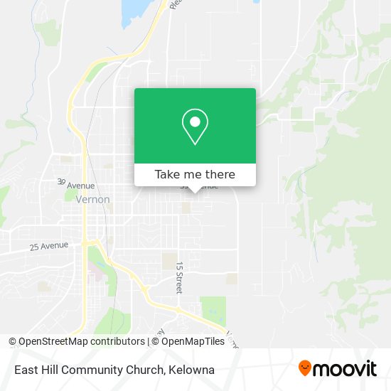 East Hill Community Church map