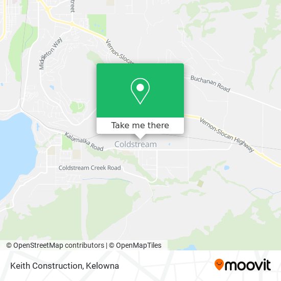 Keith Construction map