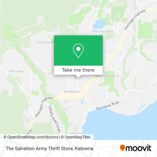 The Salvation Army Thrift Store map