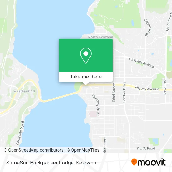 SameSun Backpacker Lodge map