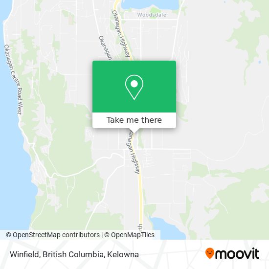 Winfield, British Columbia map