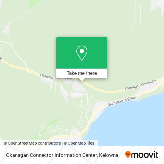 Okanagan Connector Information Center map