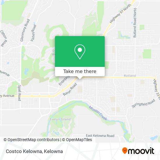 Costco Kelowna map