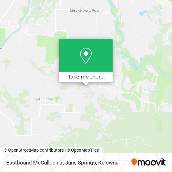 Eastbound McCulloch at June Springs map