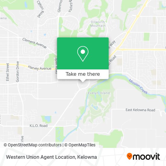 Western Union Agent Location map