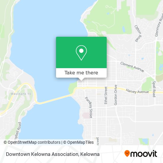 Downtown Kelowna Association map
