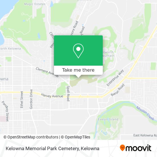 Kelowna Memorial Park Cemetery plan