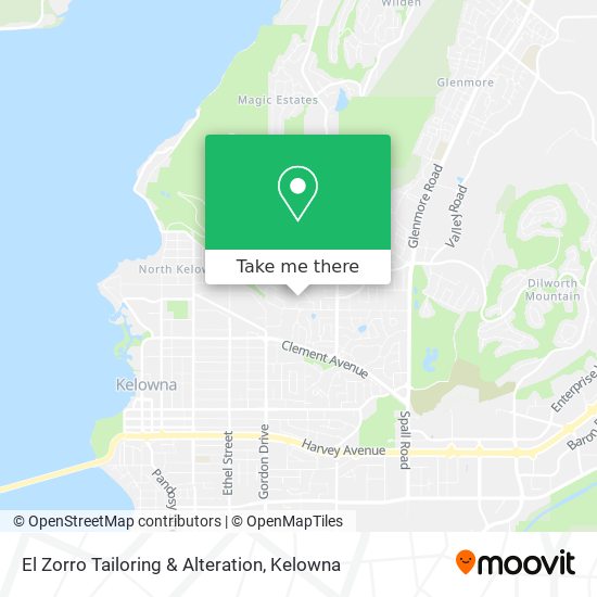 El Zorro Tailoring & Alteration map