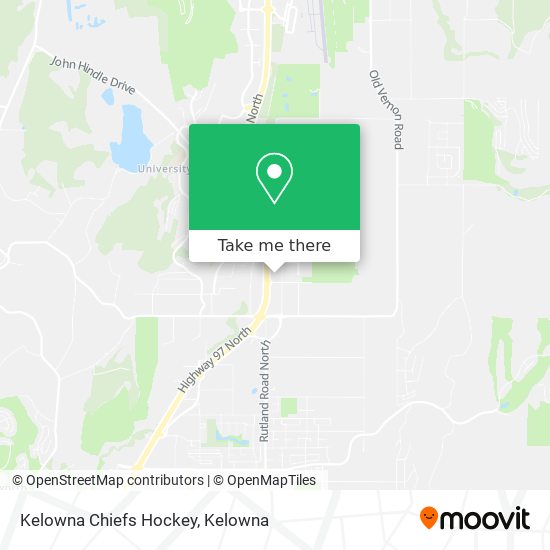 Kelowna Chiefs Hockey map