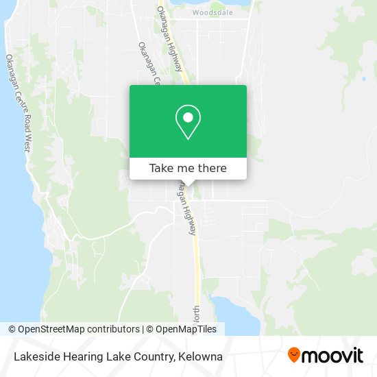 Lakeside Hearing Lake Country map