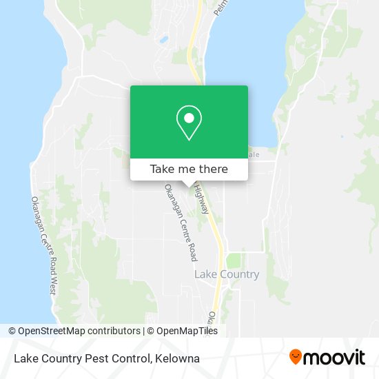 Lake Country Pest Control map