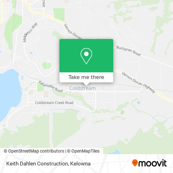 Keith Dahlen Construction map