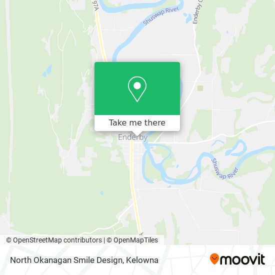 North Okanagan Smile Design map