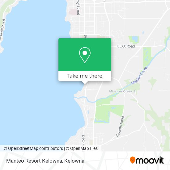 Manteo Resort Kelowna map