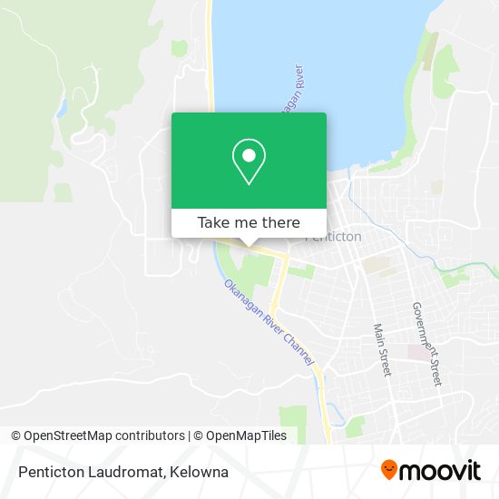 Penticton Laudromat map