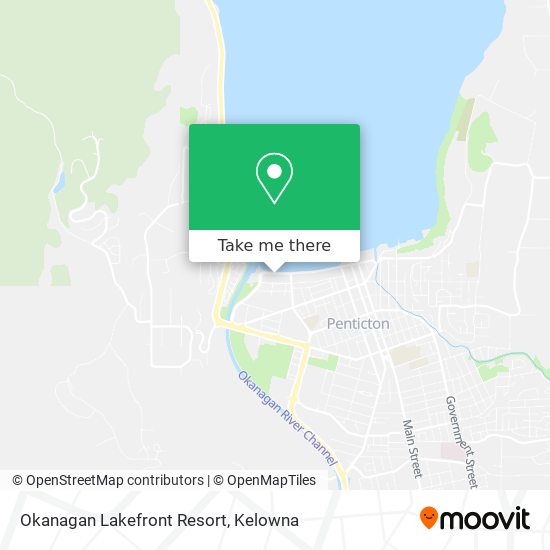 Okanagan Lakefront Resort map