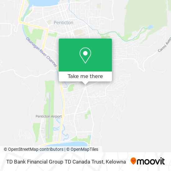 TD Bank Financial Group TD Canada Trust map