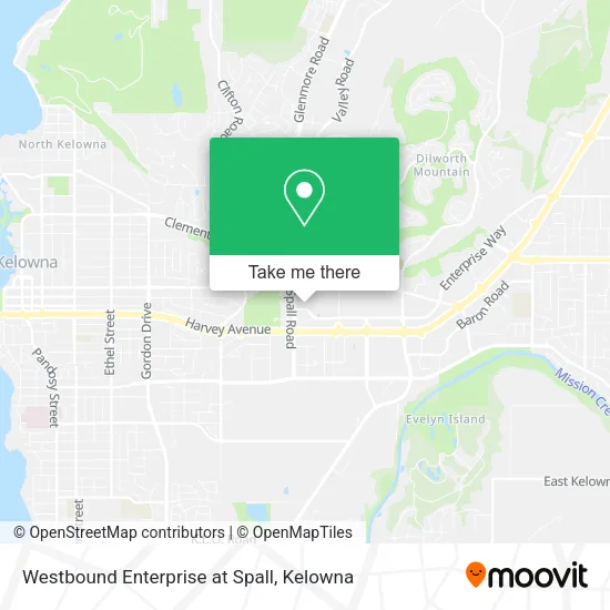 Westbound Enterprise at Spall map