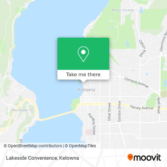 Lakeside Convenience map