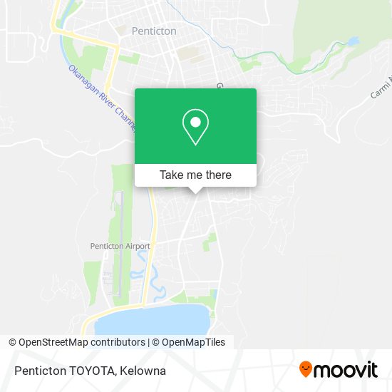 Penticton TOYOTA map