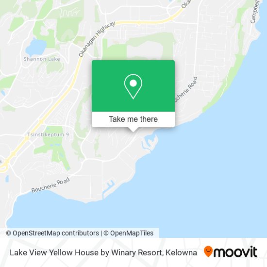 Lake View Yellow House by Winary Resort map