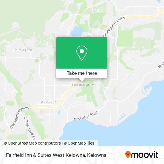 Fairfield Inn & Suites West Kelowna map